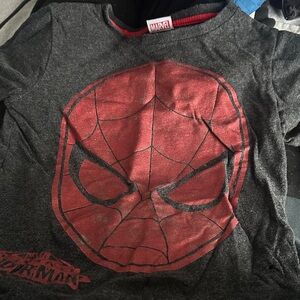 Marvel Spider-Man Kids Costume T-Shirt - Charcoal and Crimson